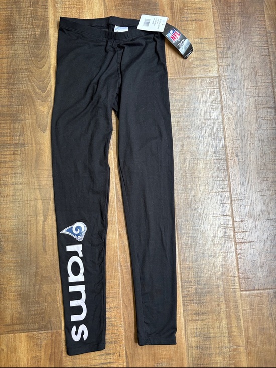 Nfl Team Pants - NFL Los Angeles Rams women’s XS Black Logo Leggings New With Tags